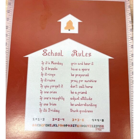Home Rules & School Rules Cross-Stitch Pattern Book - Picture 3 of 4